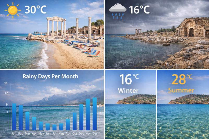 Yan Hava Durumu Rehberi: Yıl Boyu İklim, Yağış ve Deniz Suyu Sıcaklıkları