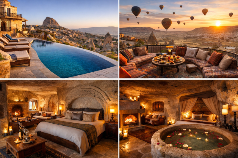 Unutulmaz bir konaklama için Kapadokya'daki en iyi otelleri keşfedin.