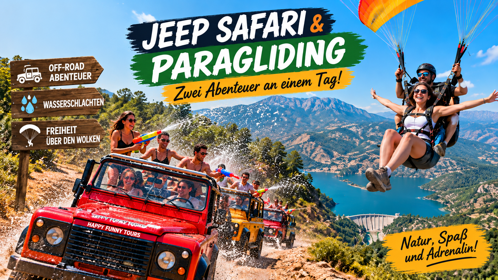 Jeep Safari & Yamaç Paraşütü Macerası