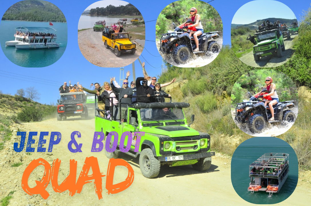 Mega Mix Adventure Tour – Jeep Safari, Boat Trip & Quad Safari