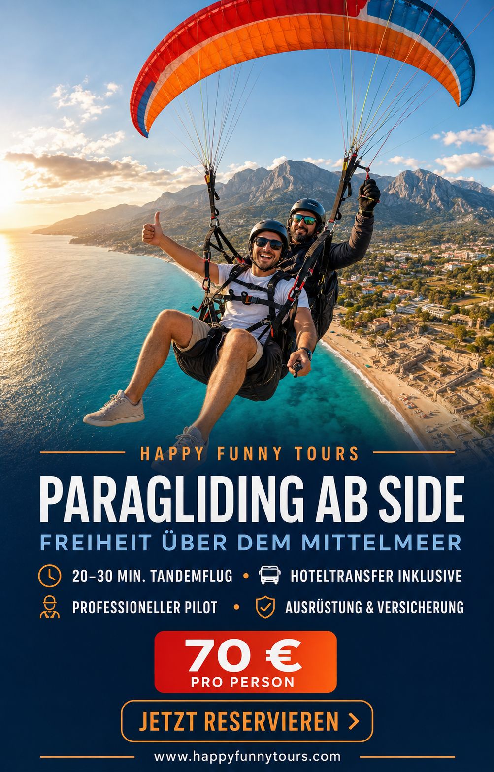 Paragliding ab Side