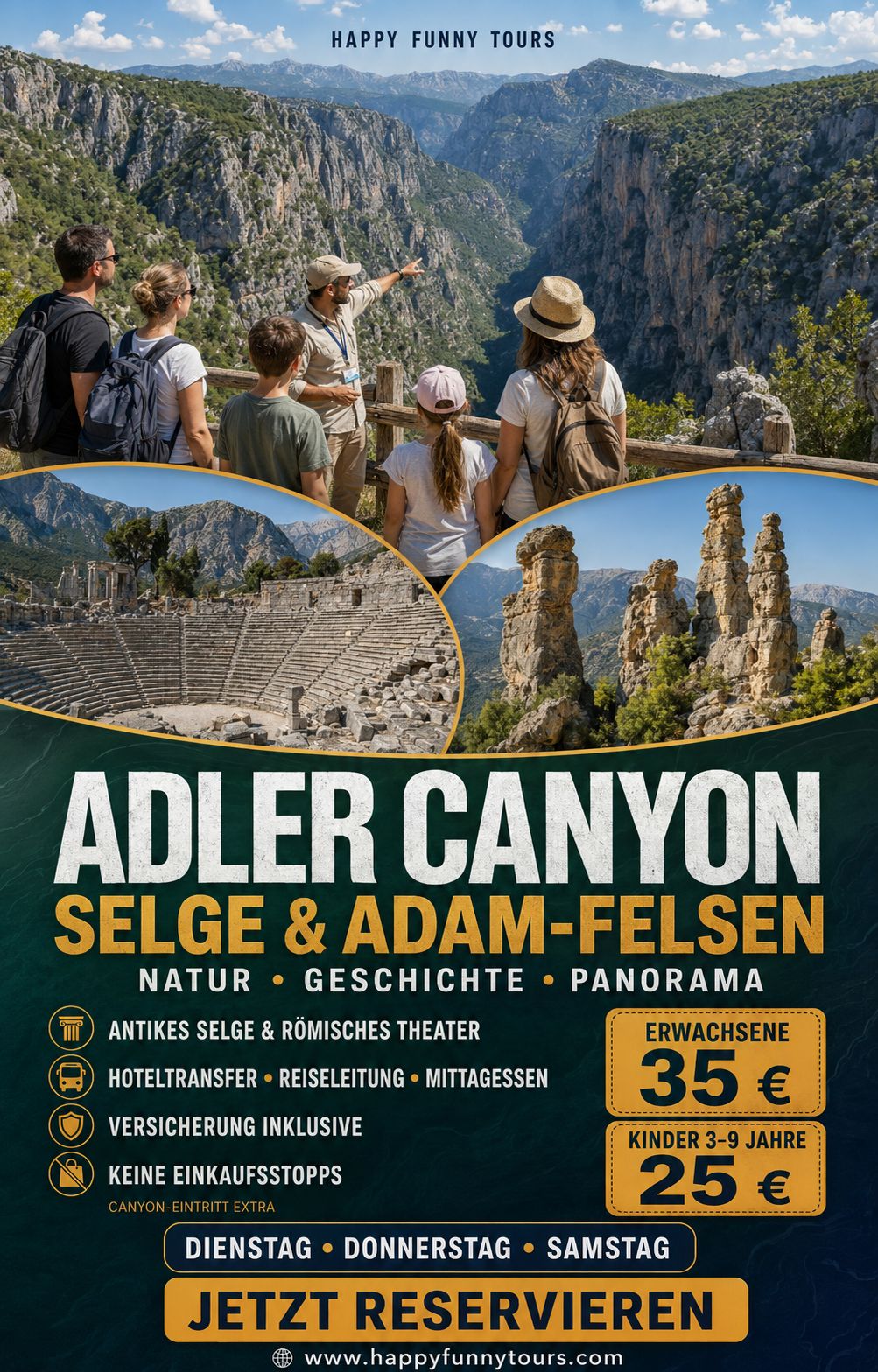 Adler Canyon & Selge und Adam Rock